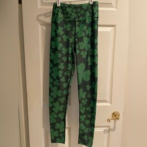 Shamrock Patterned Ladies Leggings